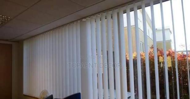 Plain White Executive Office Blinds - main view