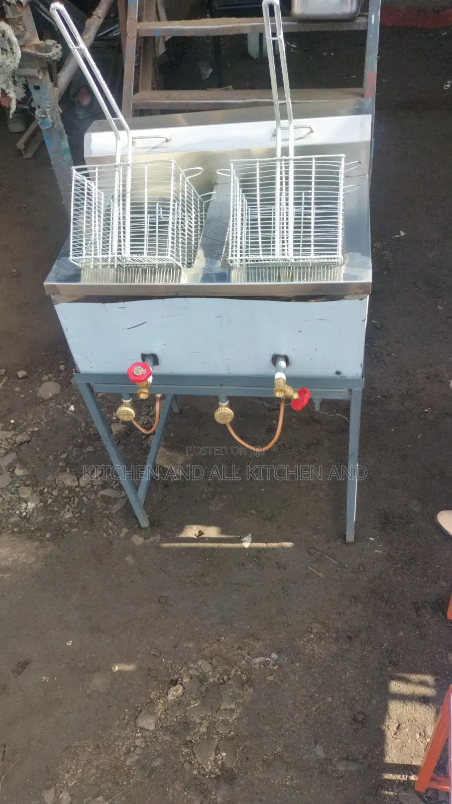 Deep Fryer With a Stand