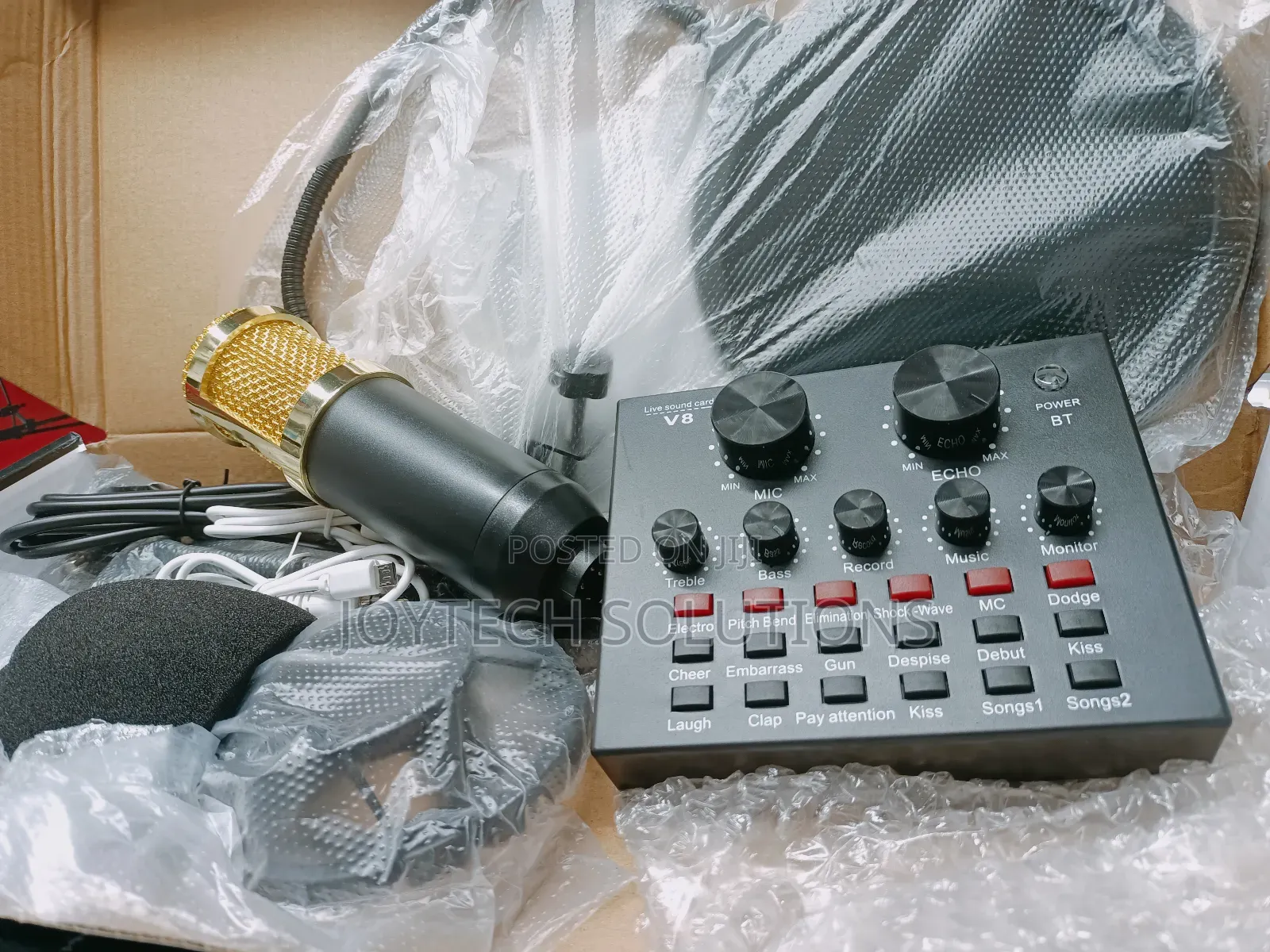 Sound Card Condenser V8 Microphone