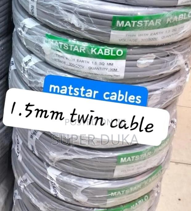 1.5mm Twin 90m Matstar Kablo Cable.