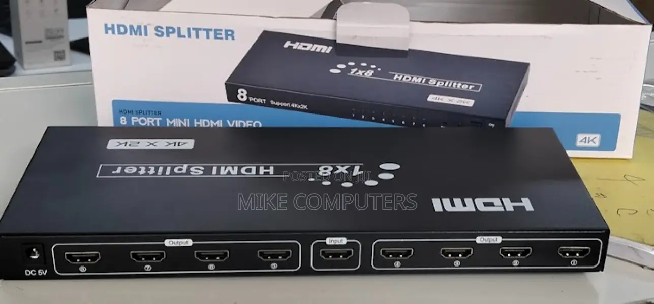 HDMI to HDMI 1x8 Splitter 8-Way With Enhanced Quality