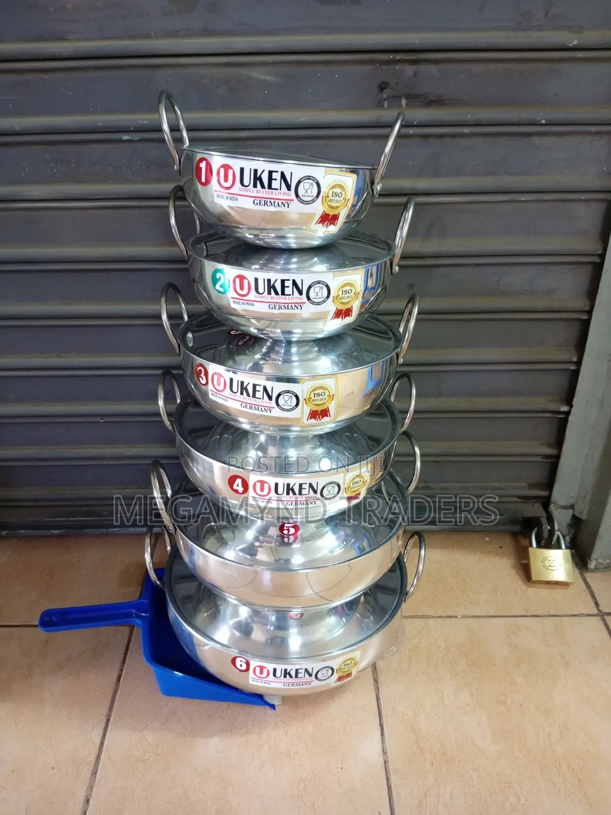 6pc Aluminium Deep Fryer Pan/Imported Frying Pan With Lids