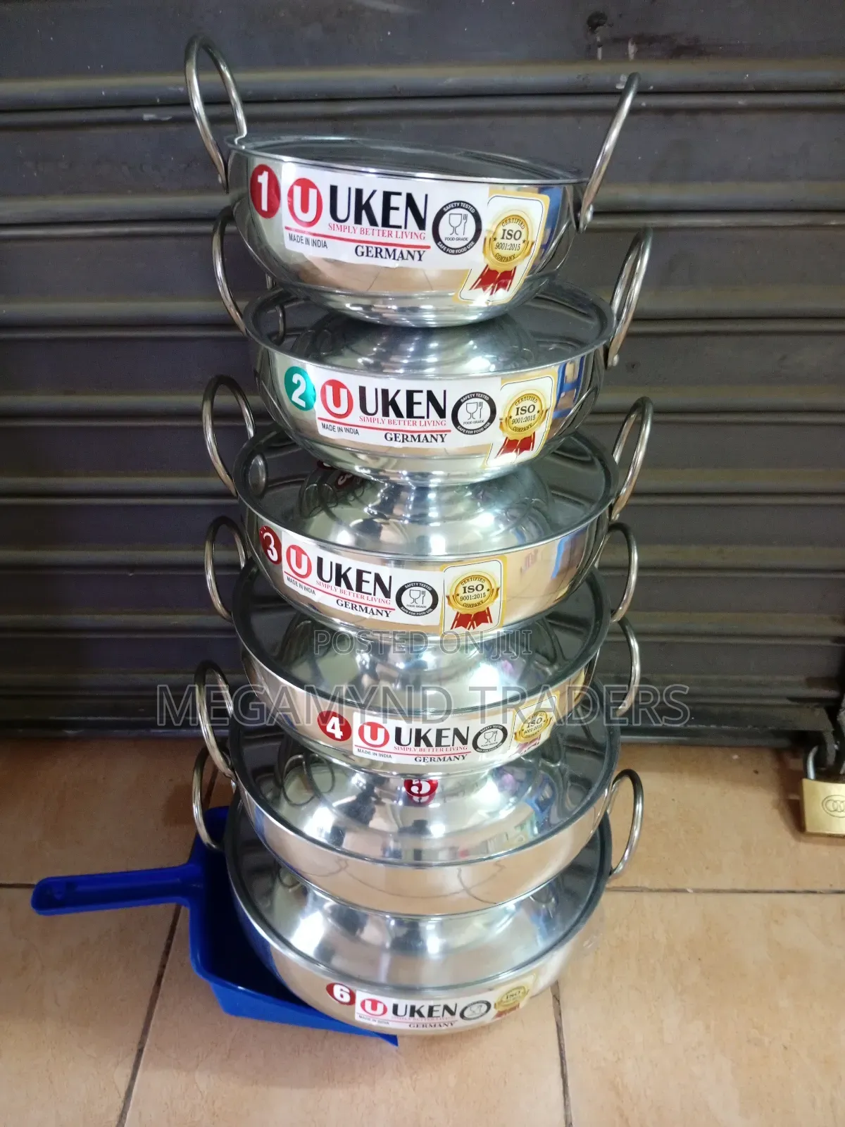 6pc Aluminium Deep Fryer Pan/Imported Frying Pan With Lids