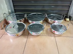 6pc Aluminium Deep Fryer Pan/Imported Frying Pan With Lids