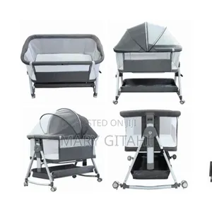 Firmaby Co-Sleeper Bed/Crib/Cot/Next to Me Bed- Grey