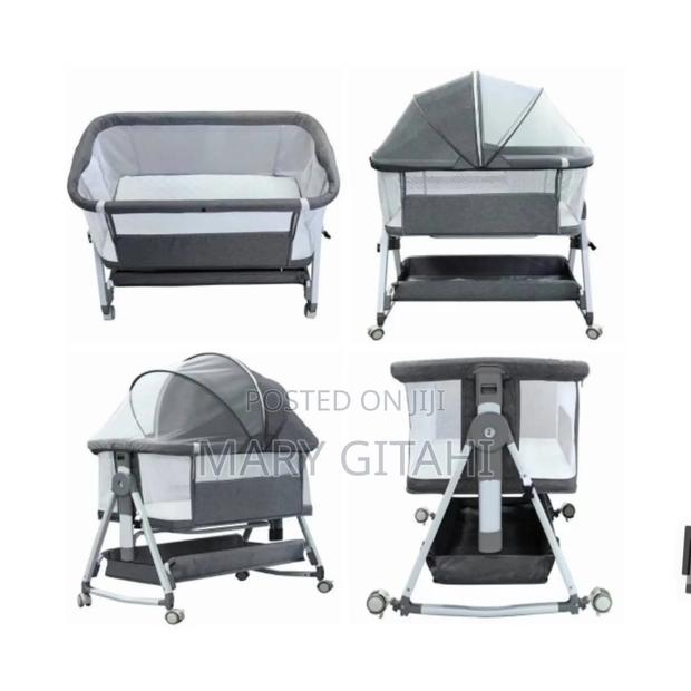 Firmaby Co-Sleeper Bed/Crib/Cot/Next to Me Bed- Grey - main view