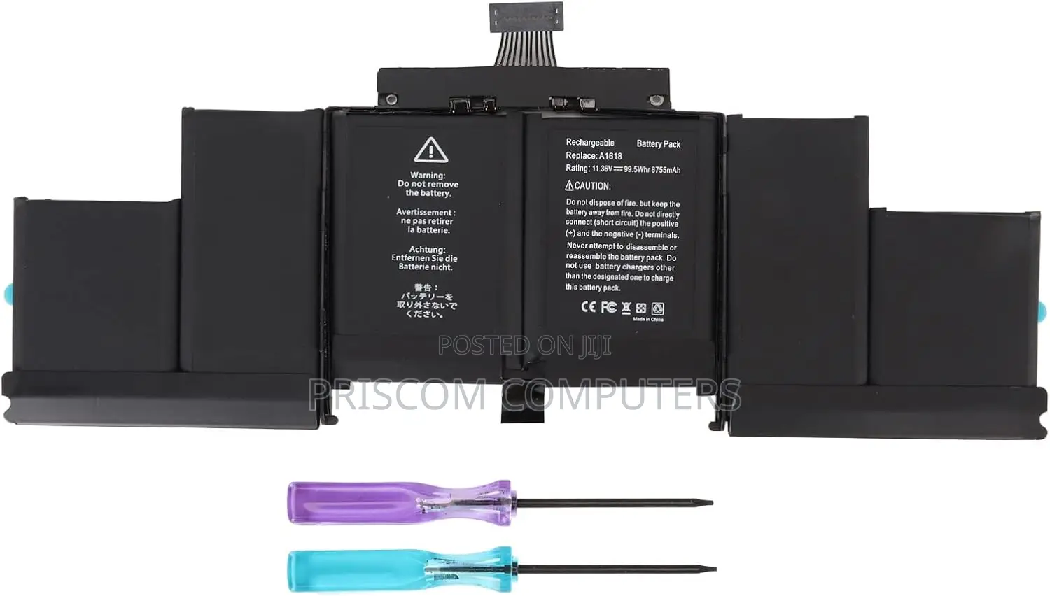 Macbook Pro 15" Retina A1398 Apple A1618 Battery