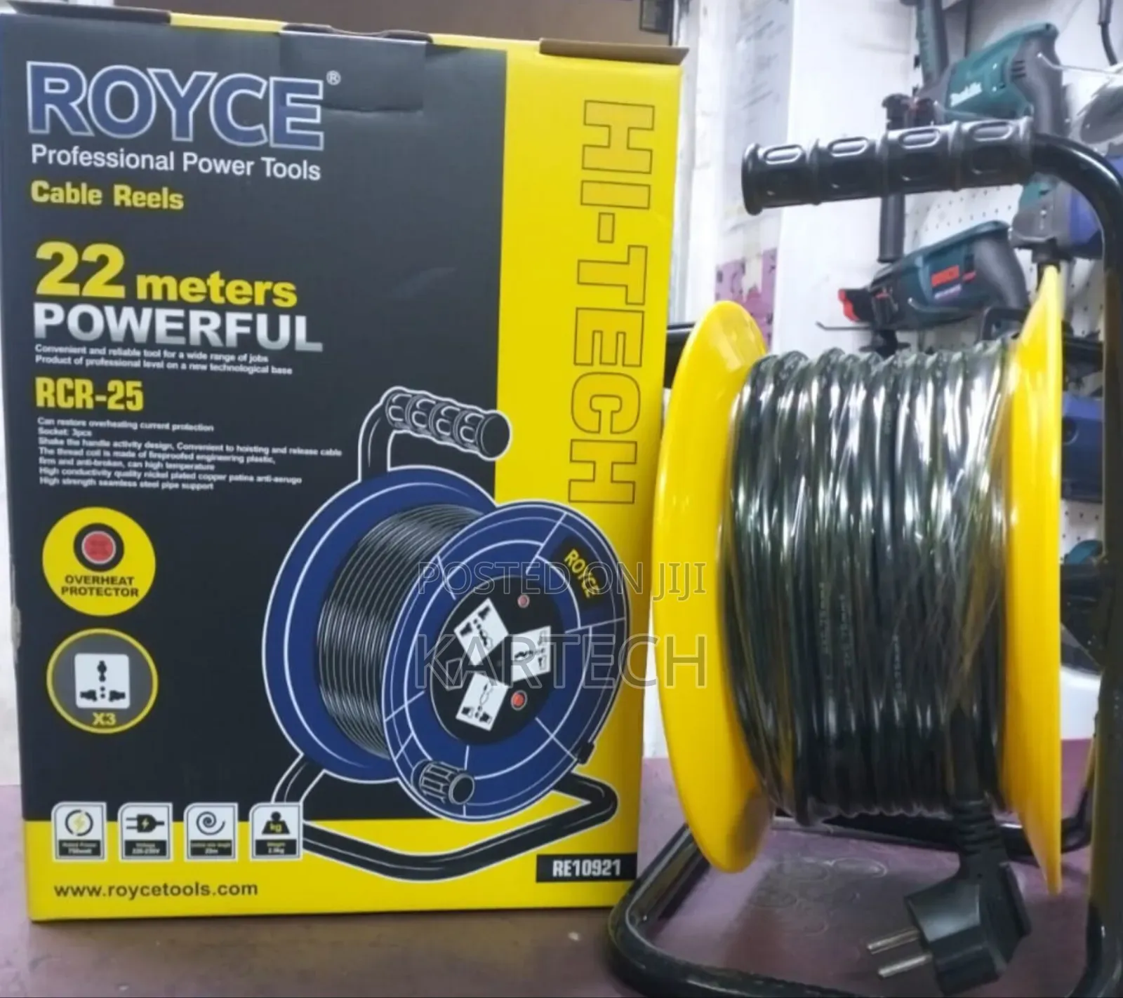 Royce Extension Cable Reel 22 Metres