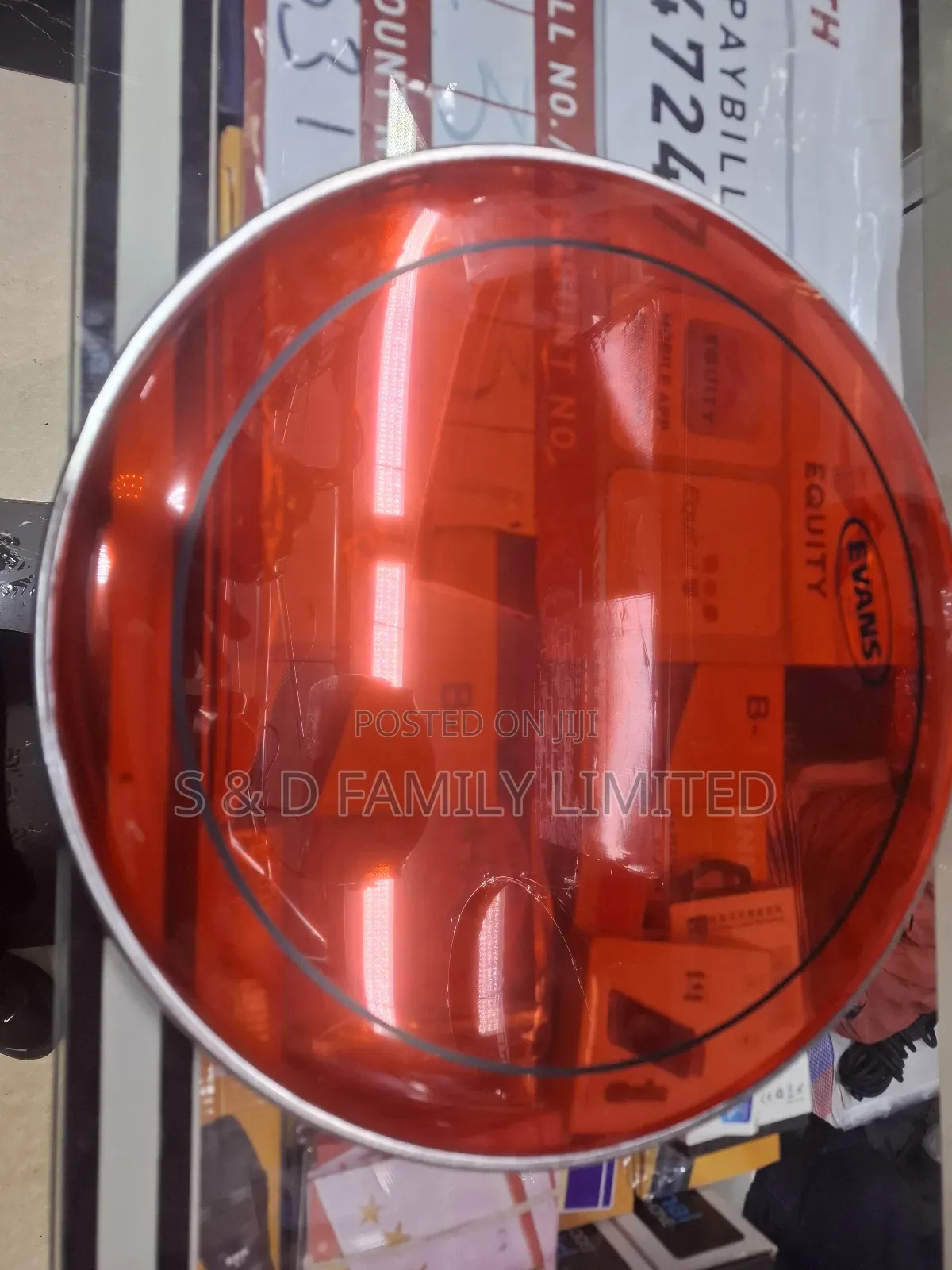 Evans Red Snare Skin Drumhead