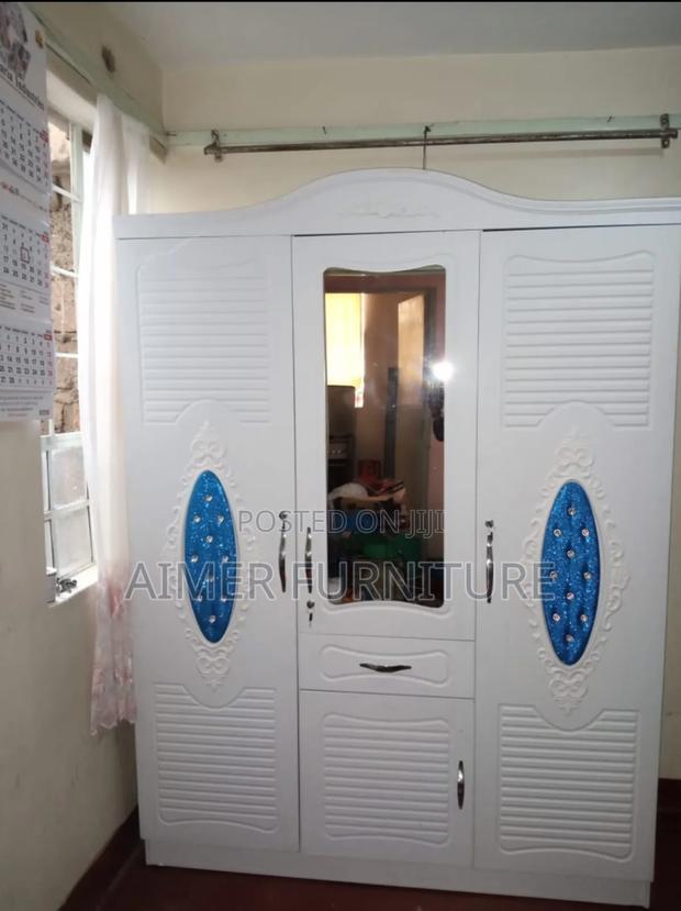 White 3-Door Wardrobe Cabinet