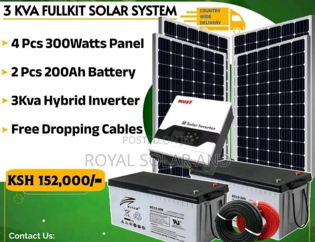 3kva Solar Fullkit With 3kva Must Inverter