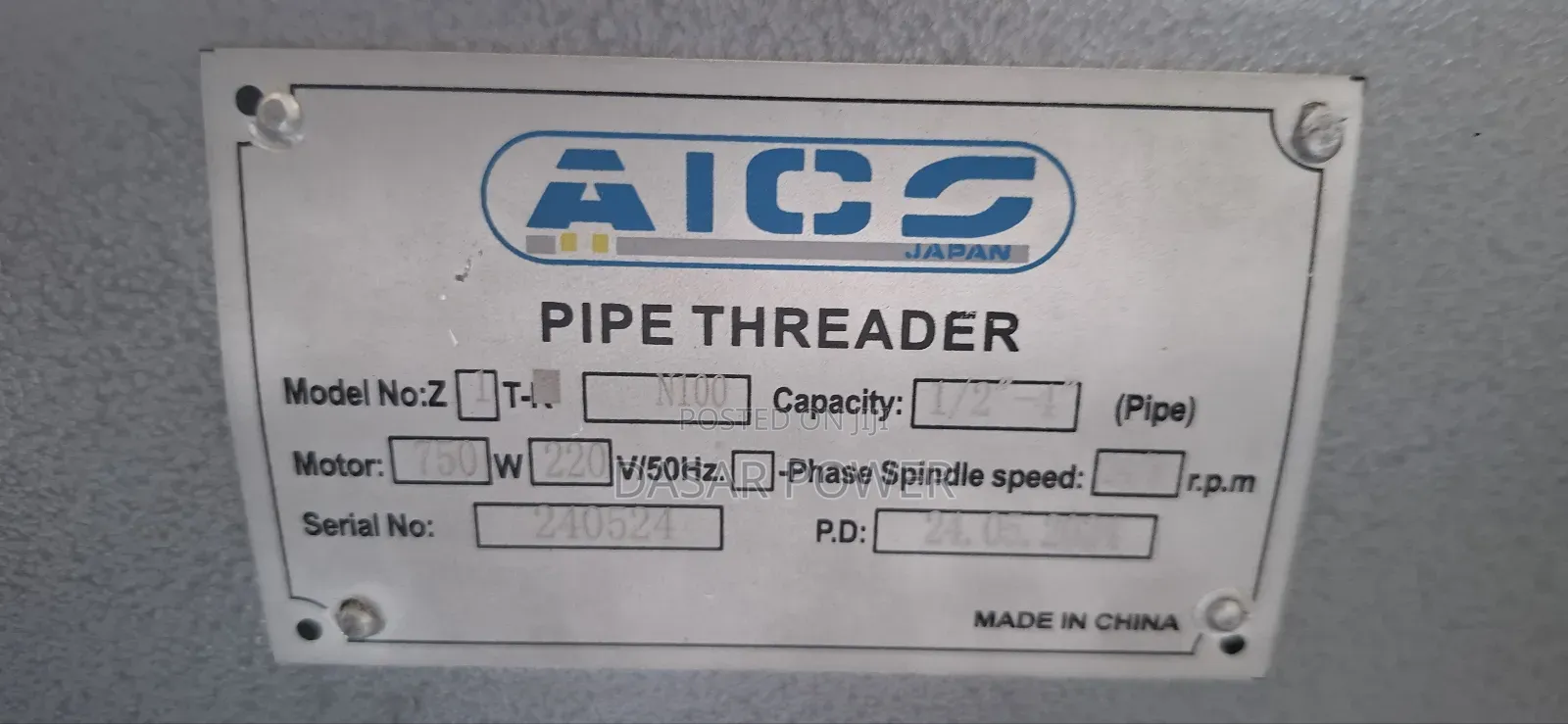 4inch Pipe Threading Machine