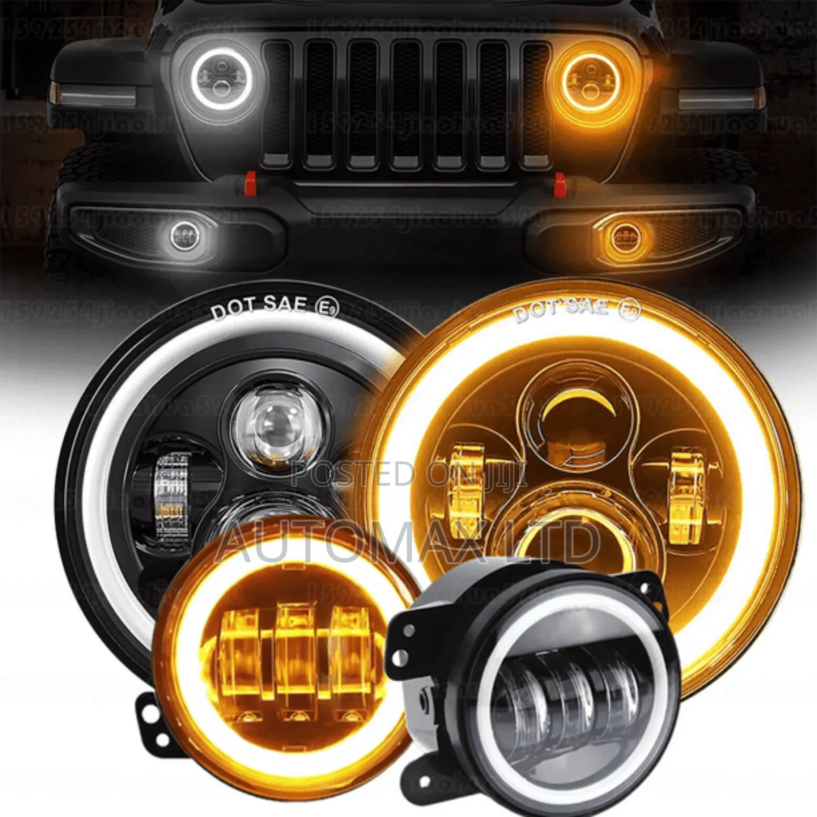 Jeep Wrangler Jk, Led Headlights+Fog Combo,