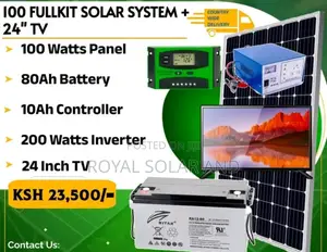 100watts Solarkit With 24 Inches Tv