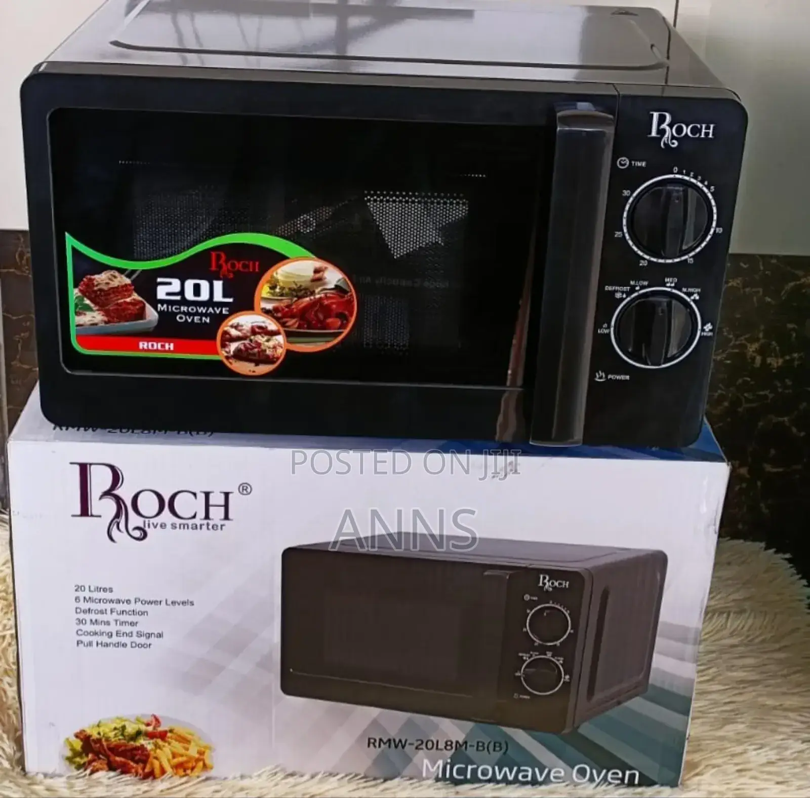 Roch Black Microwave for Home