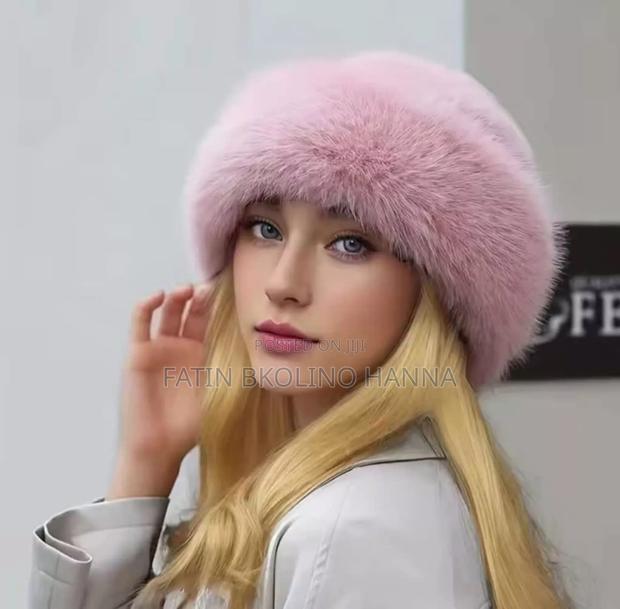 Pink Fur Hats Russian Style - main view