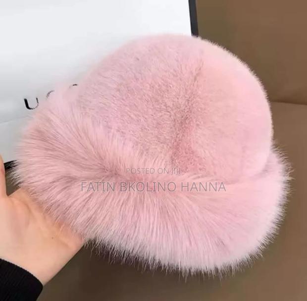 Pink Fur Hats Russian Style - thumbnail 2