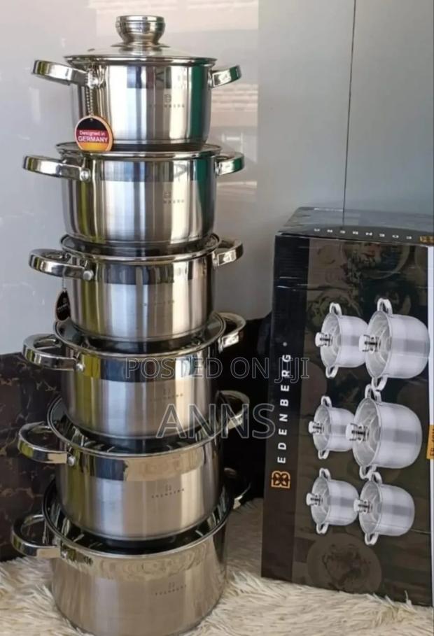 12pc Edenberg Staineless Cookware Set - main view