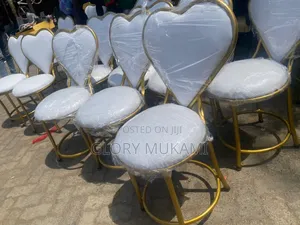 White Gold Coated Love Chairs