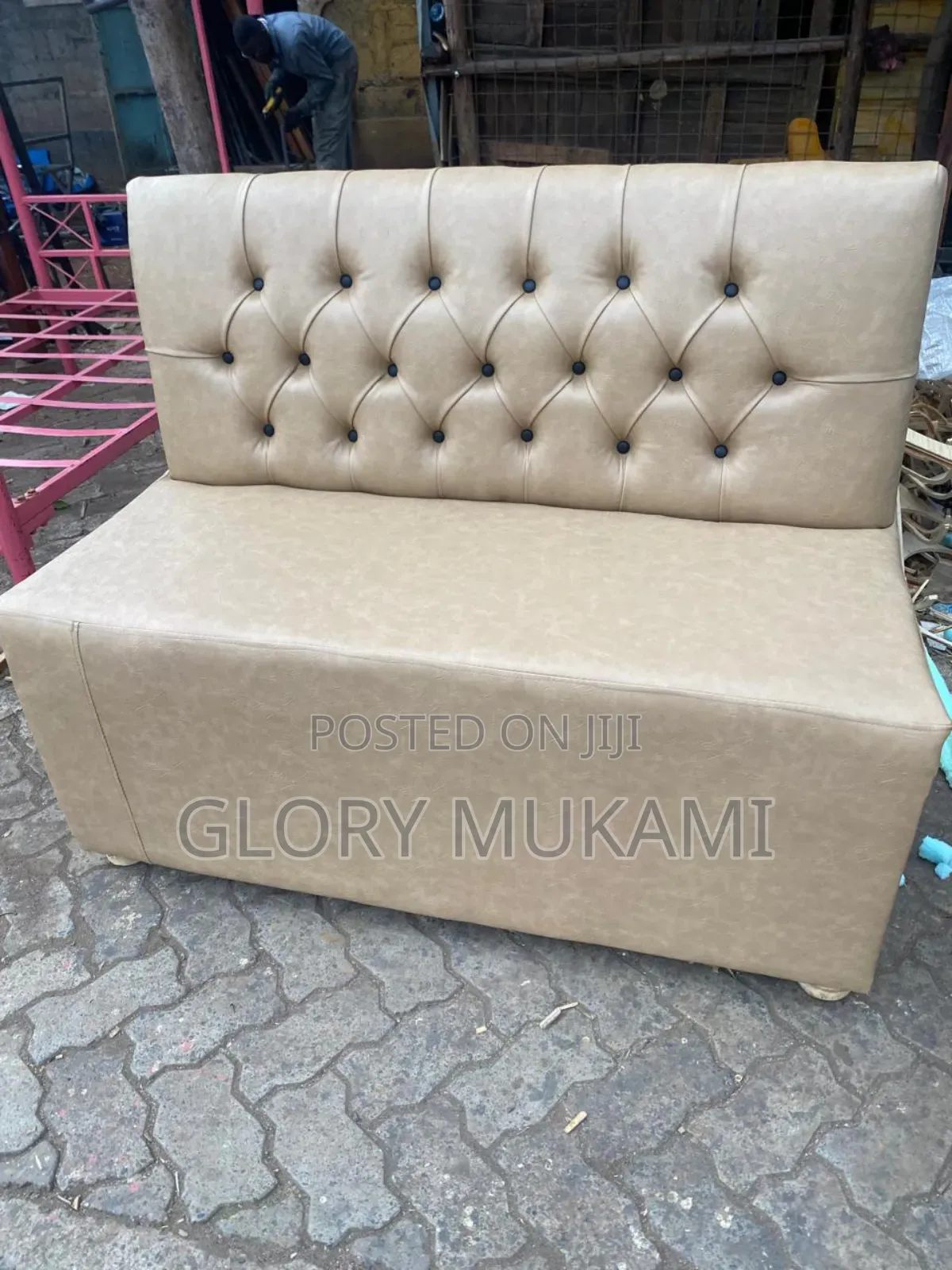 4ft Brown Restaurants and Bar Couches