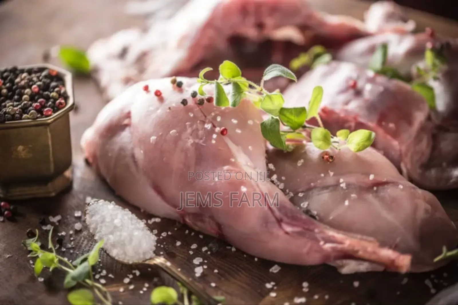 Freshly Slaughtered Rabbit Meat