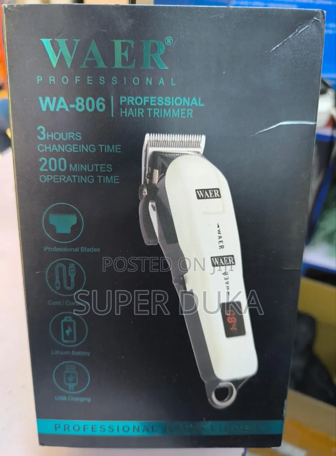 Waer Professional Trimmer.Rechargeable Shaving Machine 806