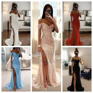 Ruched Sparkle Gown