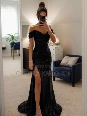 Ruched Sparkle Gown - thumbnail 2