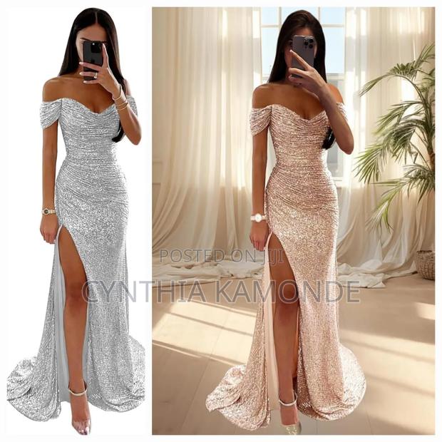 Ruched Sparkle Gown - thumbnail 8