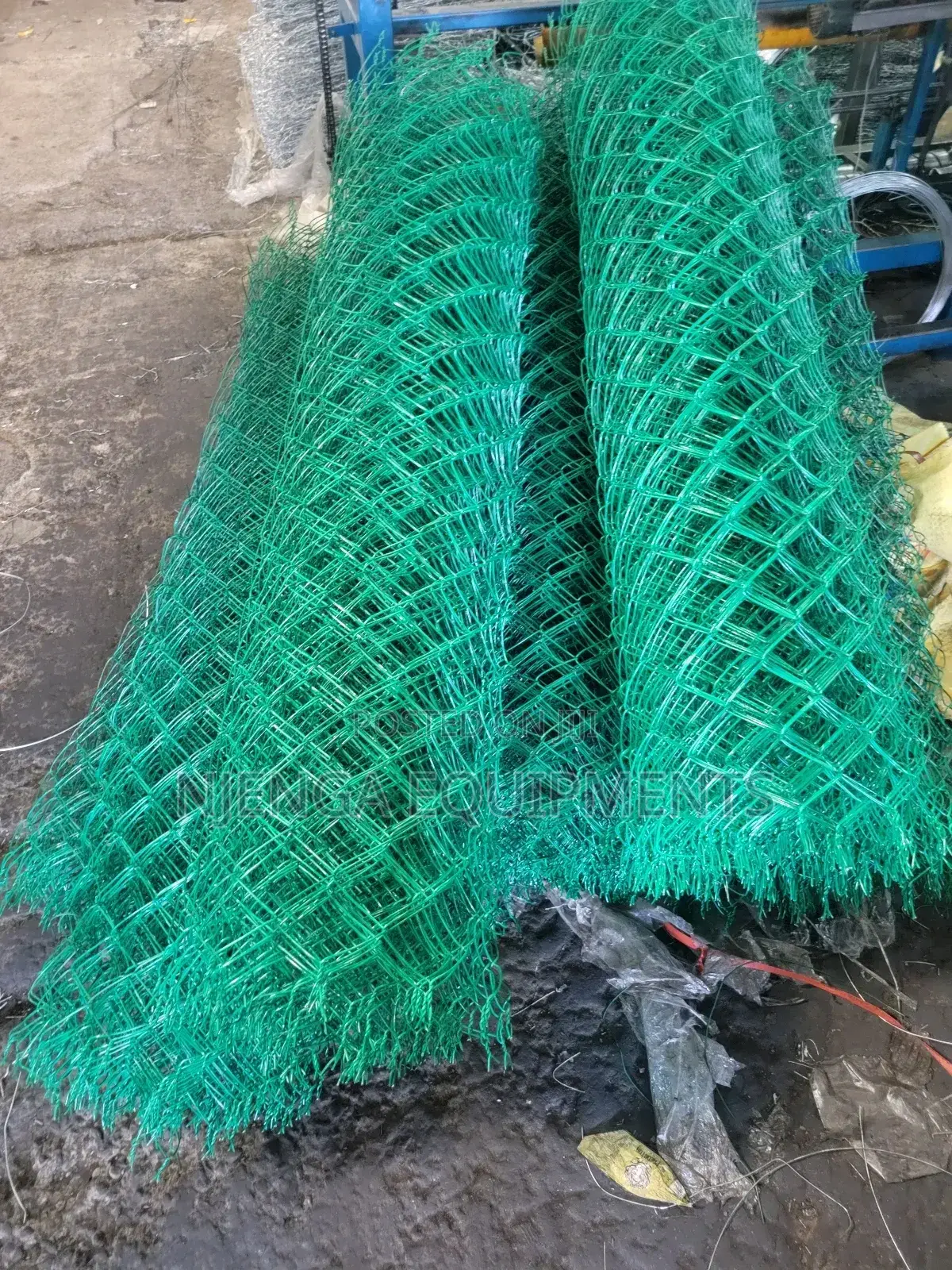 4ft X 18m Green PVC Chainlink, 14g