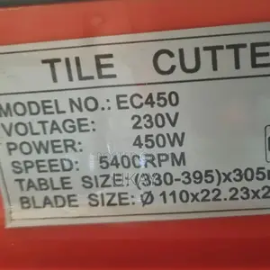 Electric Tile Cutter.