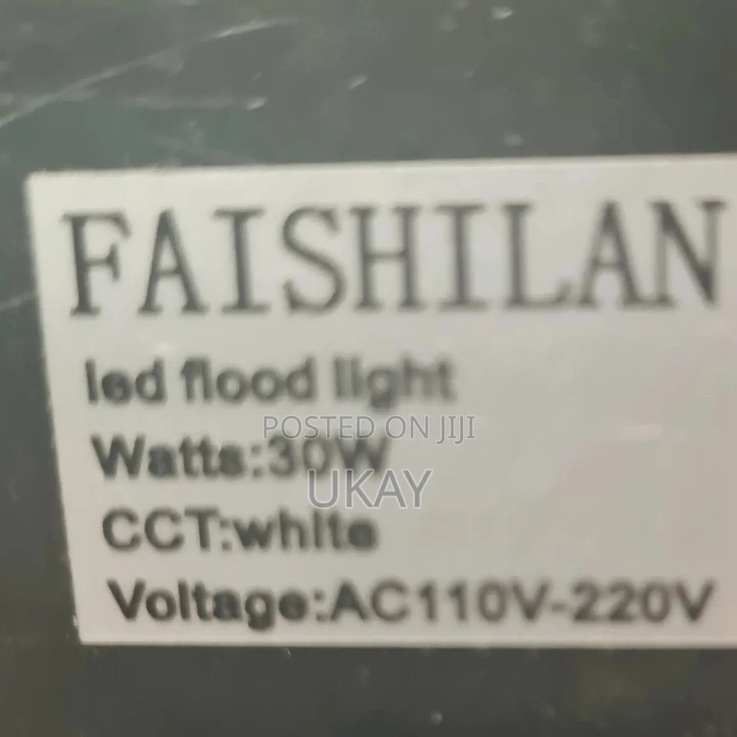 30W LED Flood Light.