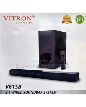 Vitron Soundbar V61SB Remote 12000W PMPO Bluetooth Aux/