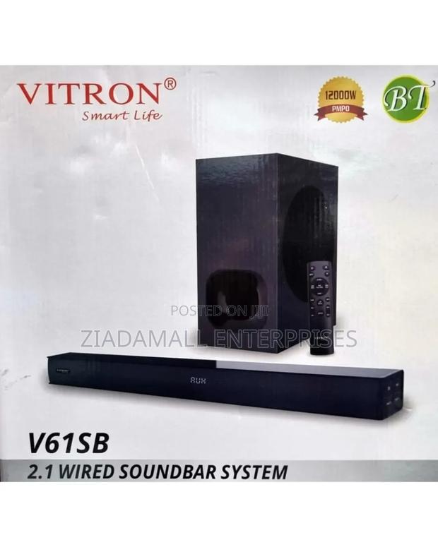 Vitron Soundbar V61SB Remote 12000W PMPO Bluetooth Aux/