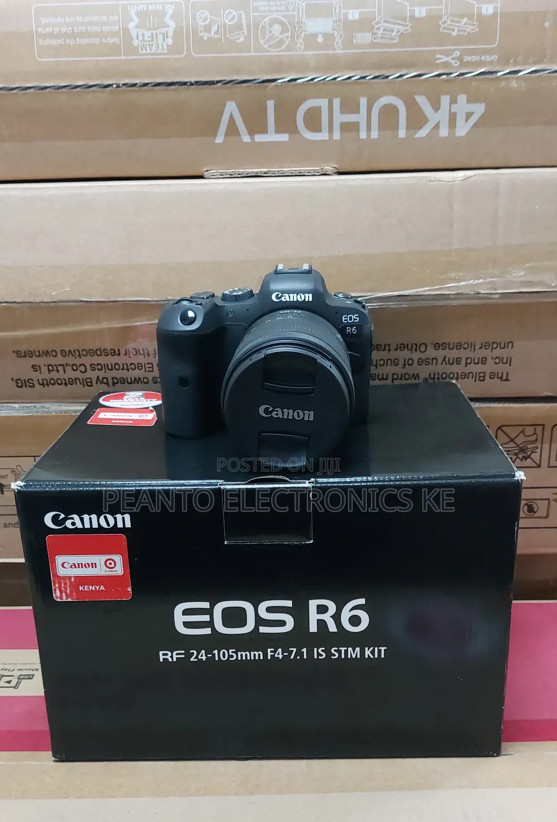 Canon EOS R6 Mirrorless Camera With 24-105mm F/4 Lens