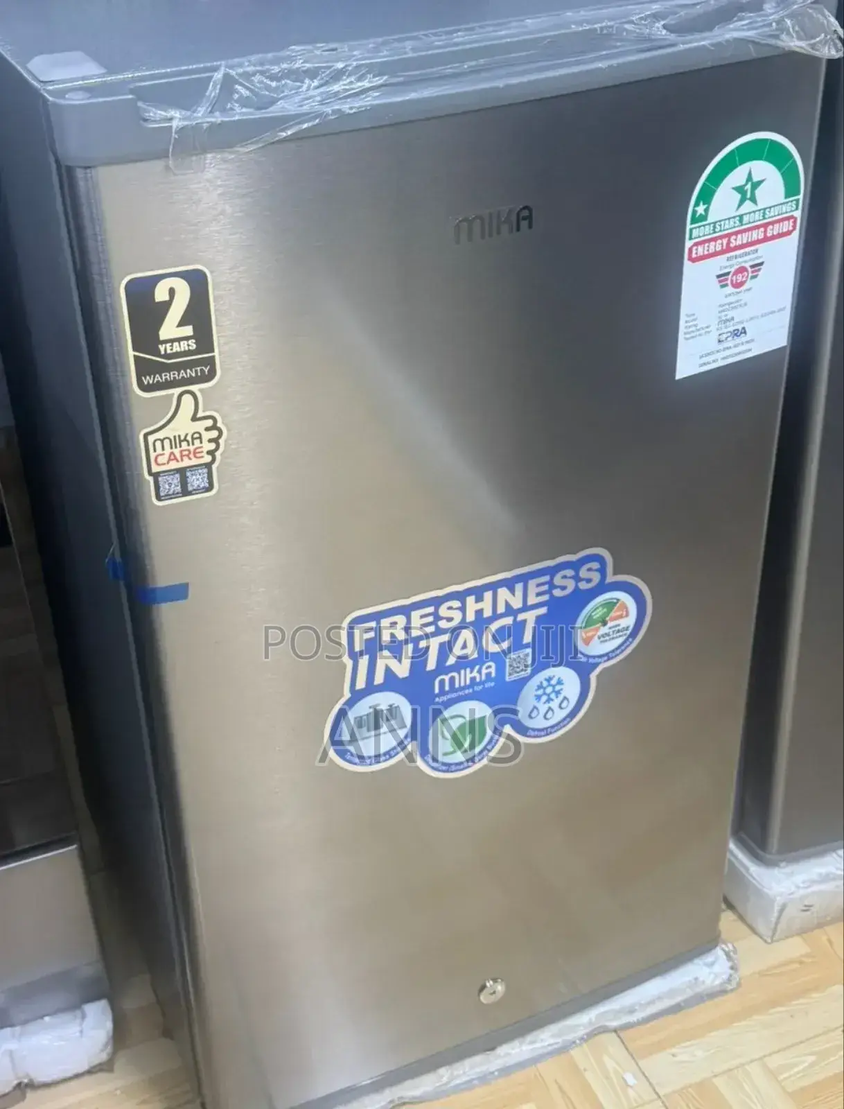 92litres Mika Silver Fridge Single Door
