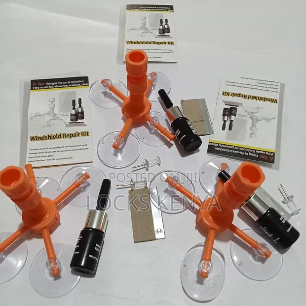 Durable Windscreen Repair Kit With Fluid