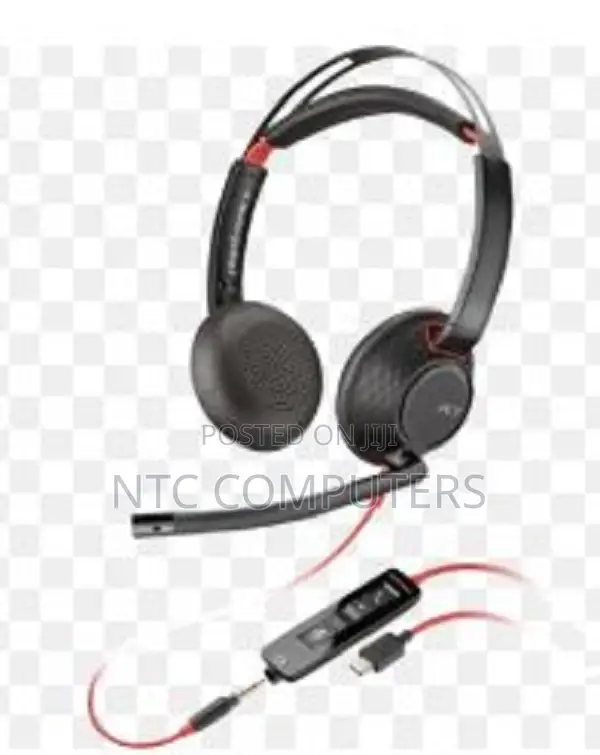 Poly Blackwire 5220 Stereo Usb-a Headset +3.5mm Plug +Usb-