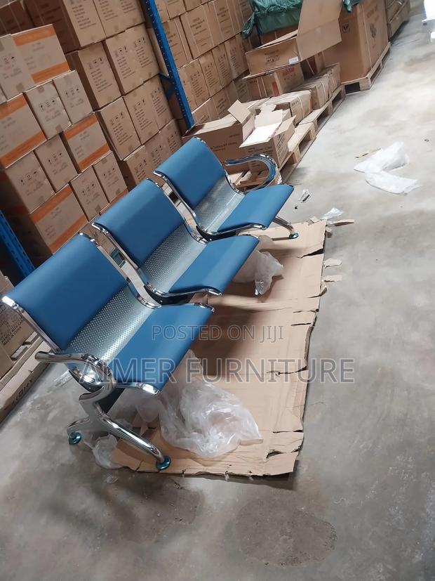 Blue Linked Reception Chairs