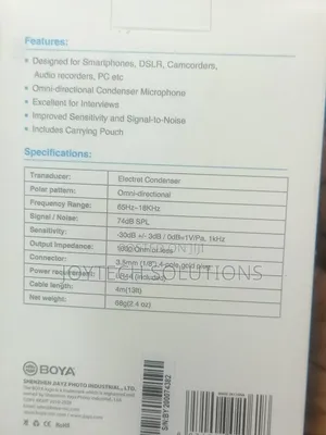 BOYA Wired Microphone BT-M1DM Dual