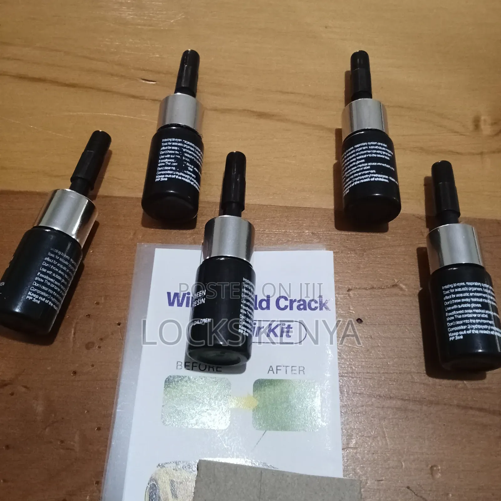 Generic Resin for Windscreen Crack Repairs