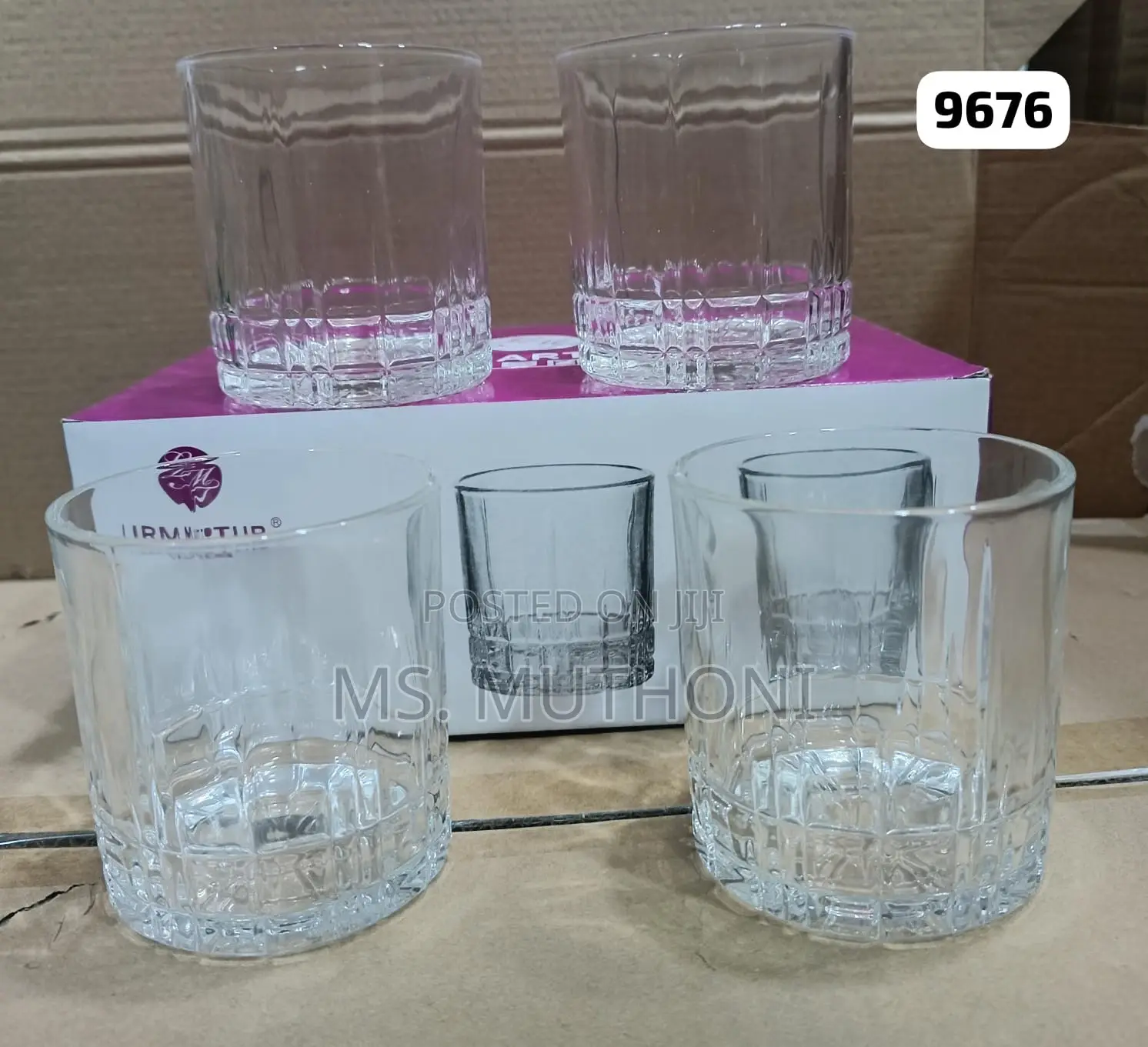 Bar / Home Whiskey Glass 6pc