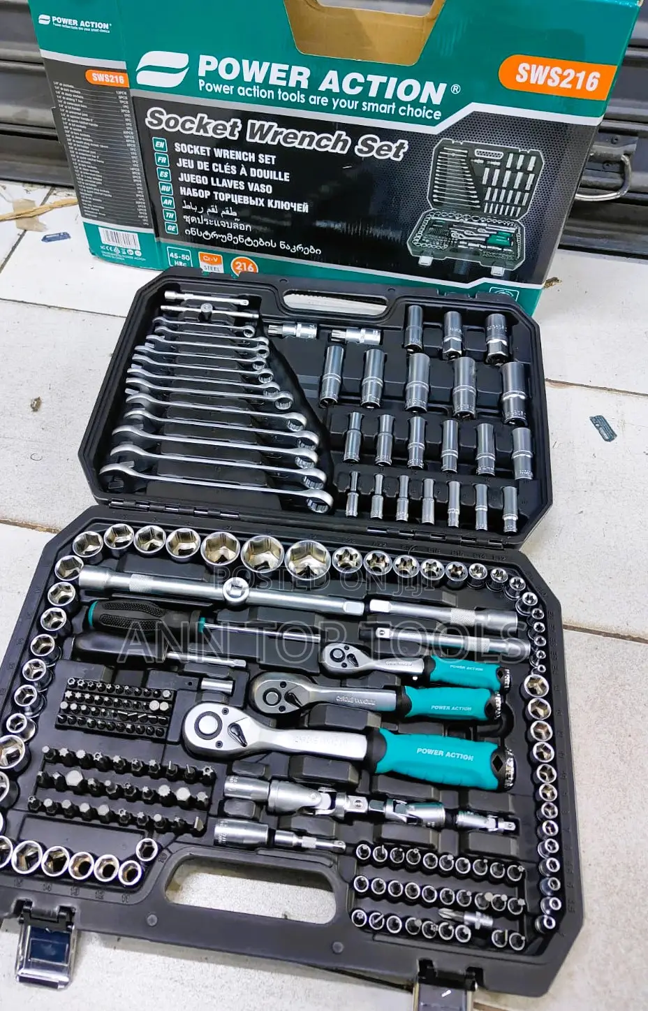 Power Action Socket Wrench 108 PCS
Chrome Vanadium Original