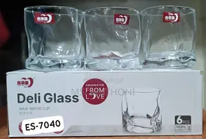 Distorted Whiskey Glass 6pcs (Home / Bar Use)