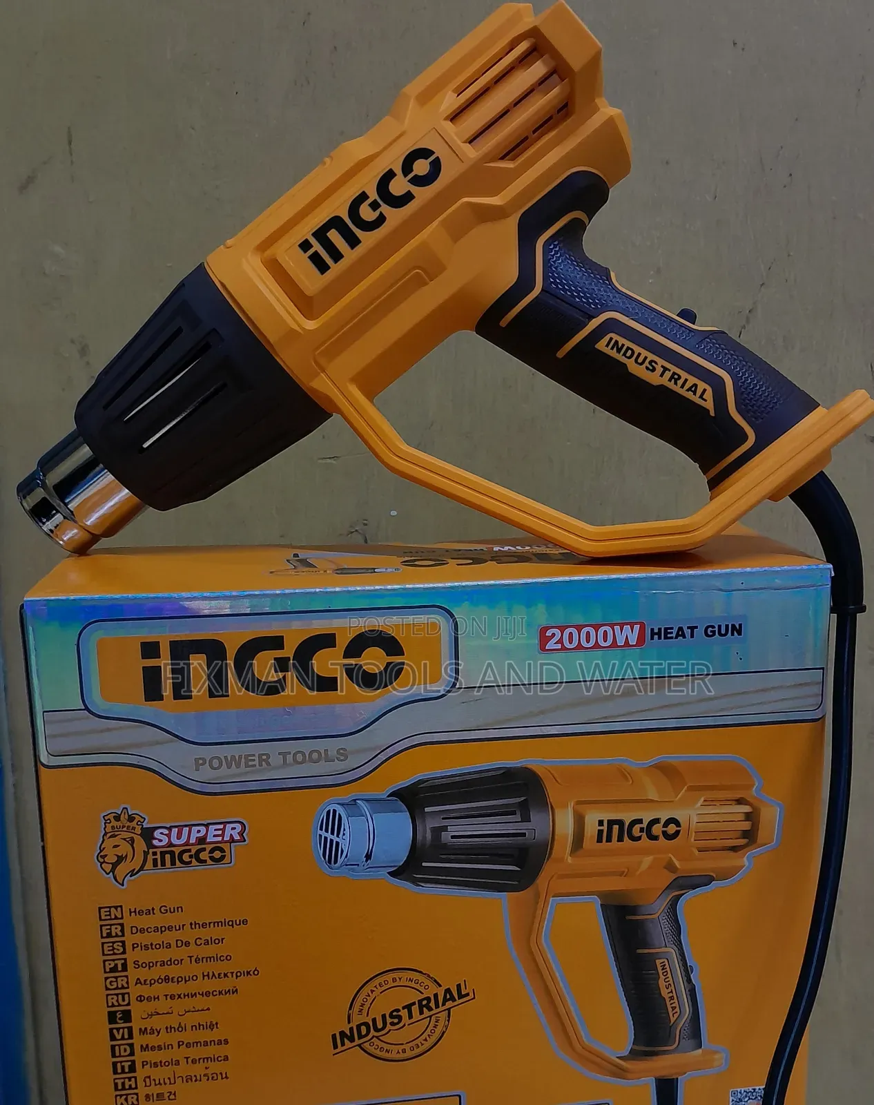 Powerful Ingco Heat Gun 2000W  Very Hot Air Gun
