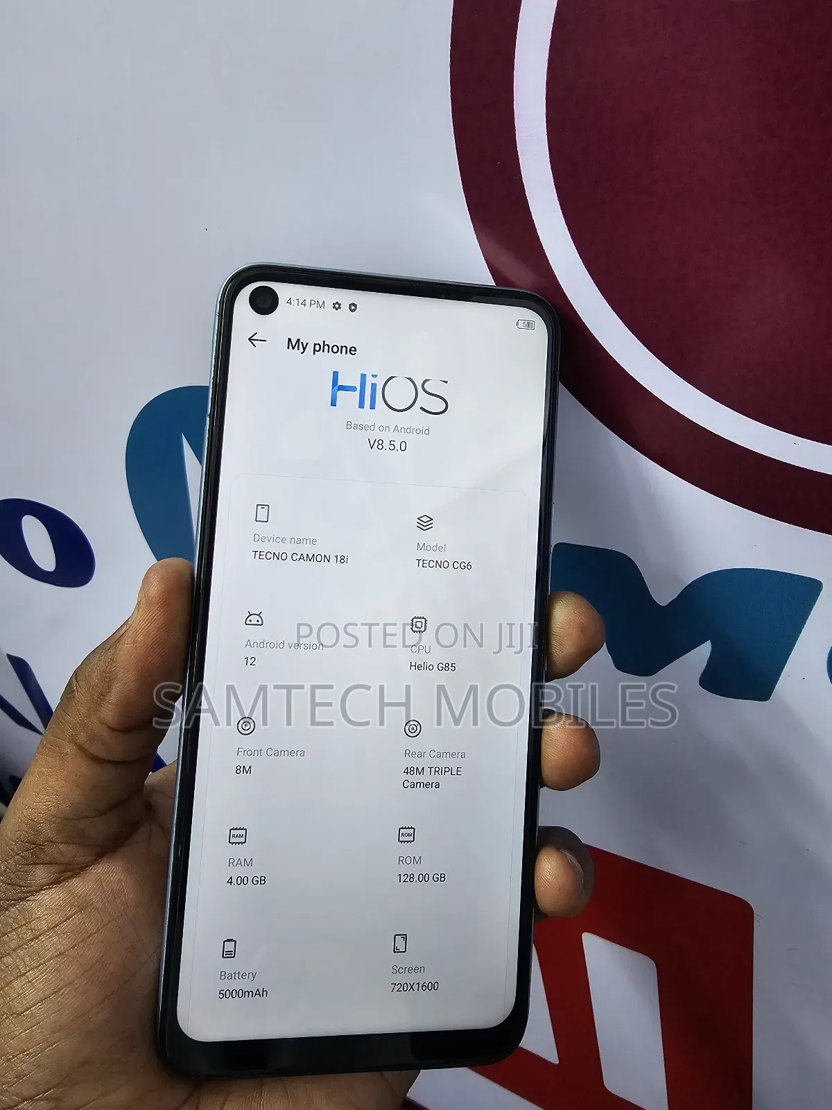 Tecno Camon 18i 128 GB Silver