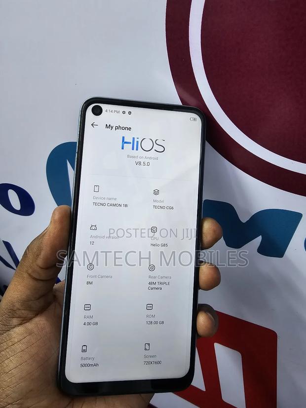Tecno Camon 18i 128 GB Silver - thumbnail 5