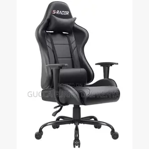 Office Chairs: Ergonomic Faux Leather PC Racing Game Chair