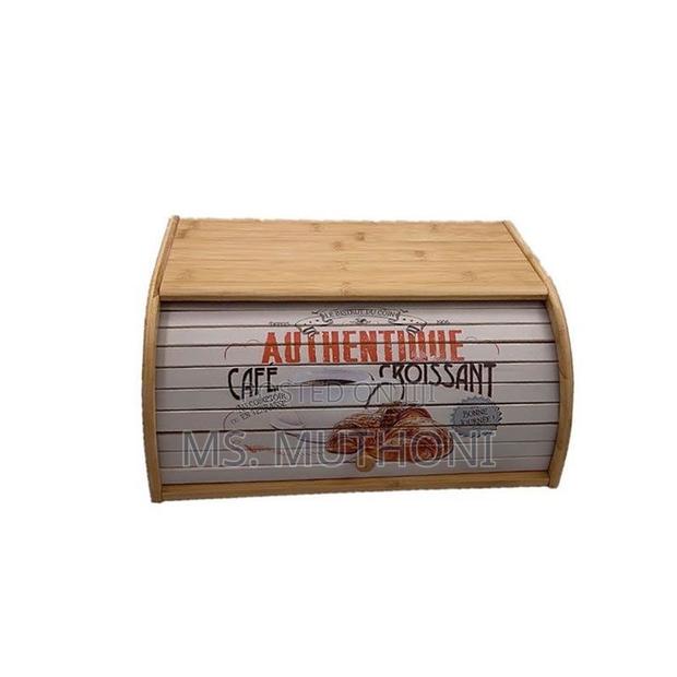 Authentic Croissant Eco-Friendly Bamboo Bread Bin-KSH - thumbnail 3