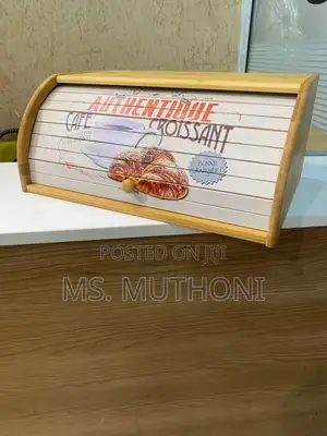 Authentic Croissant Eco-Friendly Bamboo Bread Bin-KSH